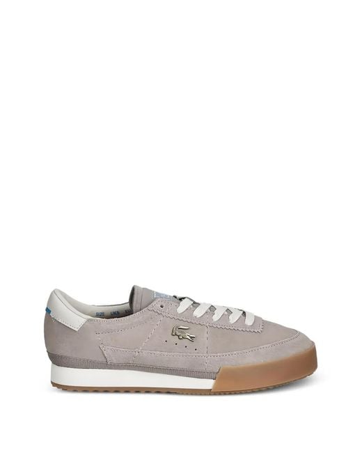 Lacoste White Baskets Aura En Daim