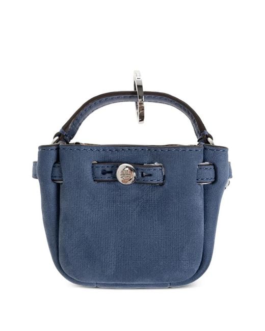 Tory Burch Blue Romy Bucket Bag Charm