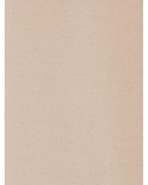 Max Mara White Turtleneck Ribbed-Trim Sweater