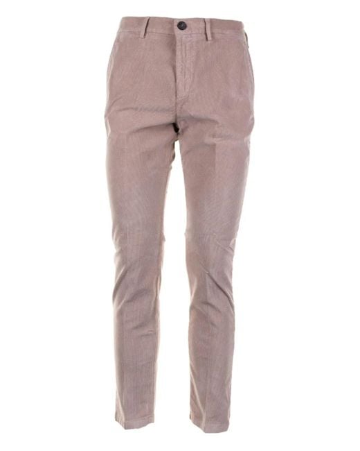 Cruna Gray Corduroy Trousers for men