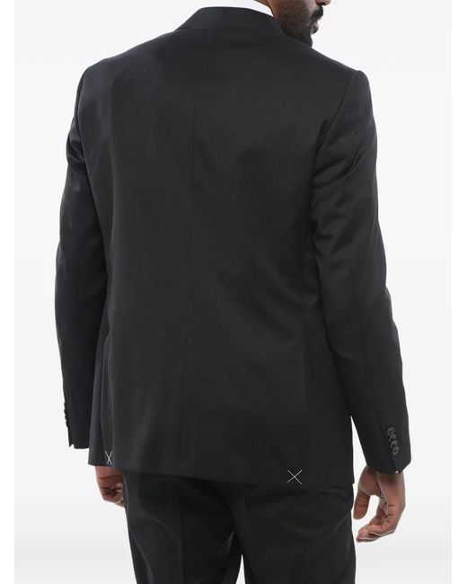 Corneliani Black Three-Piece Wool Suit for men