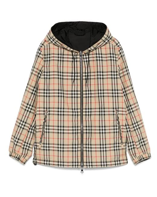 Burberry Natural Stretton Chk Jacket for men
