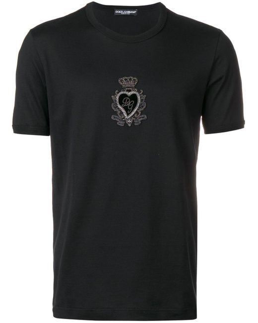 mens black dolce and gabbana t shirt