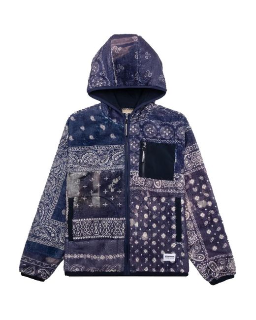 Neighborhood Bandana Fleece Jacket in Blue for Men | Lyst