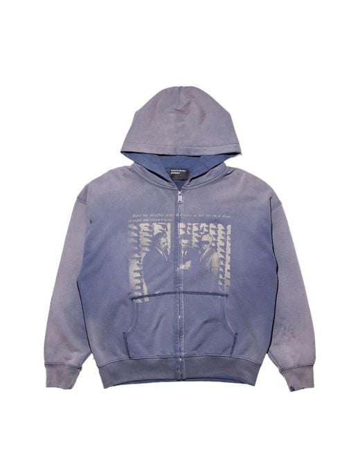 Enfants Riches Deprimes Purple Daughter's Pet Zip-Up Hoodie for men