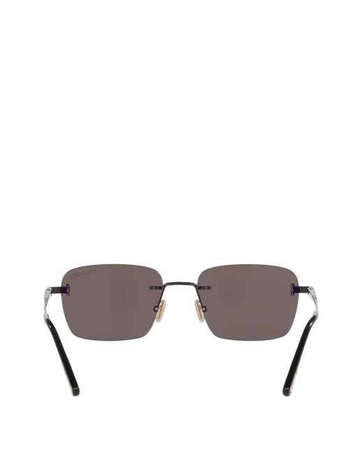 Tom Ford Black Jake-02 Rectangle-Frame Sunglasses
