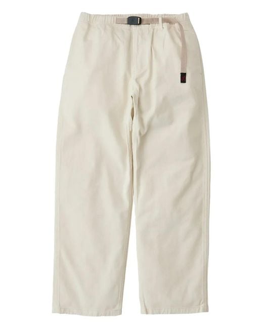 Gramicci White Belted-Waist Performance Trousers for men