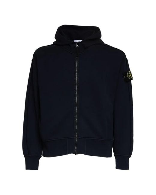 Stone Island メンズ ブルー ジップ スウェットパーカー 【公式通販】