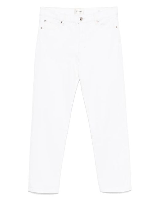 FRAME White Cropped Jeans