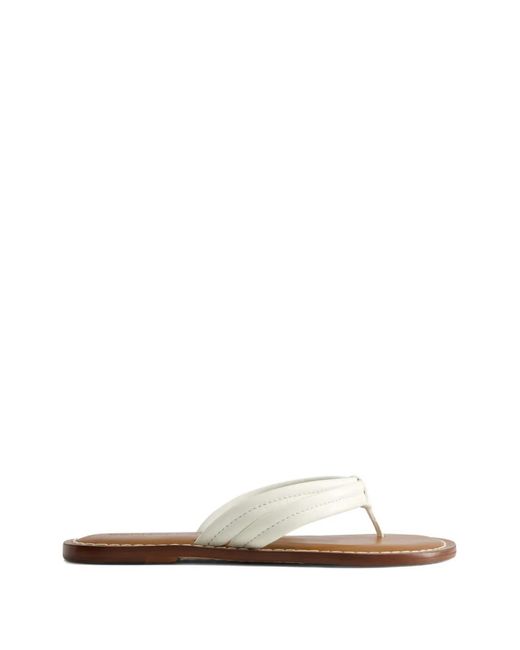 Bernardo White Miami Leather Sandals