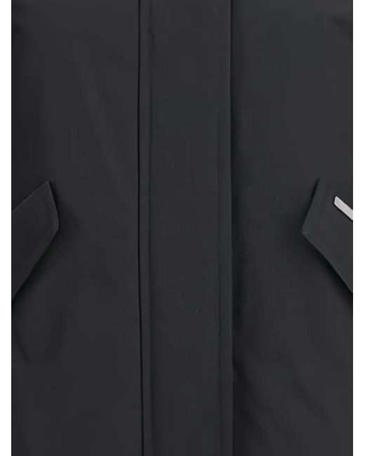 Woolrich Black Military Jacket High Collar Jacket