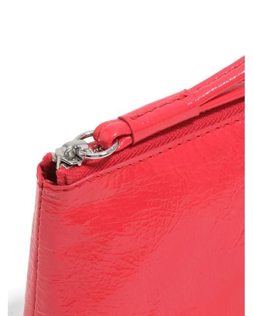 Bimba Y Lola Red Zip Leather Wallet