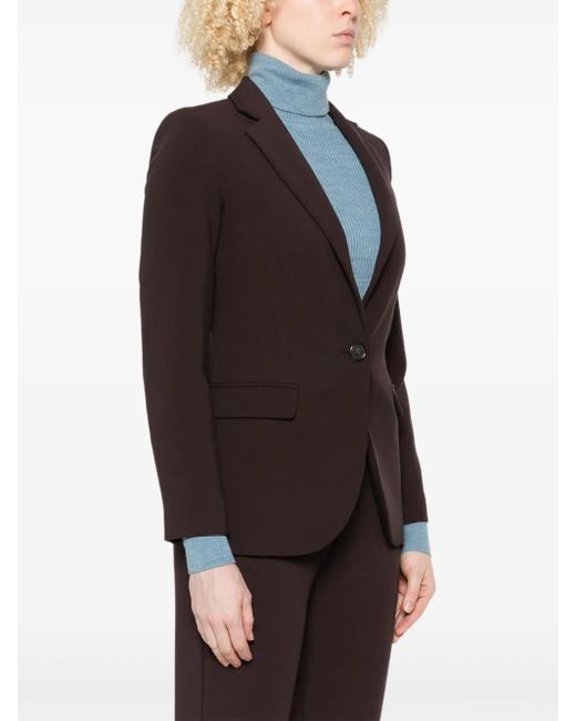 Ottod'Ame Black Single-Breasted Notched-Lapel Jacket
