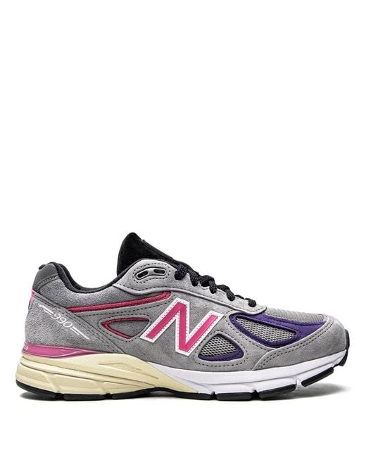 New Balance Gray X Kith X United Arrows And Sons 990V4 Sneakers