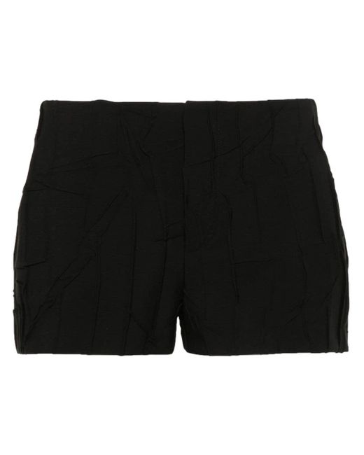 Pantalones cortos con efecto arrugado Blumarine de color Black