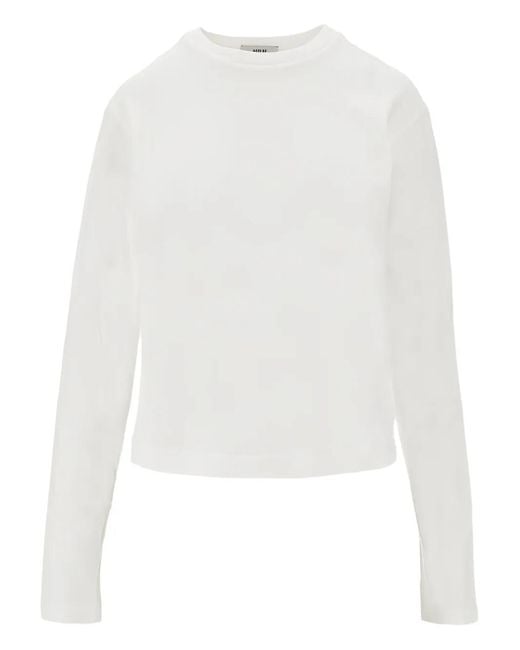 Agolde White Long-Sleeve T-Shirt