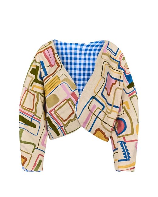 Hunter Bell White Miro Cropped Jacket