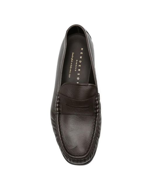 Henderson White Hugo Leather Loafers for men