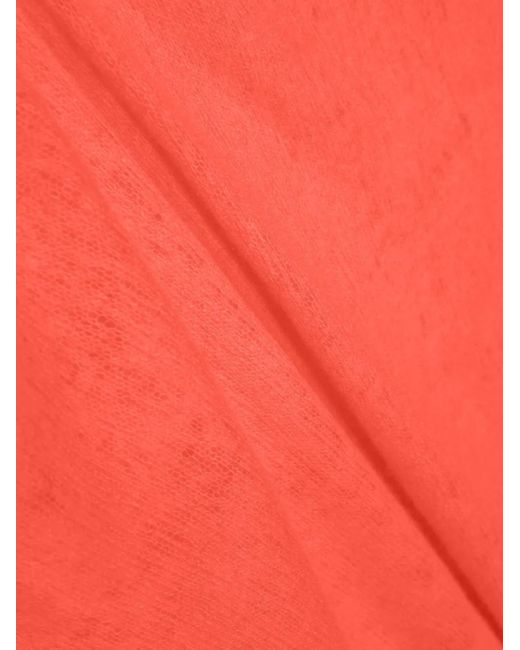Mouleta Red Rectangle-Shape Cashmere Scarf
