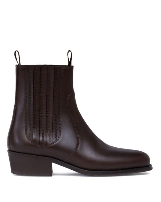 Lemaire Brown Chelsea Boots for men