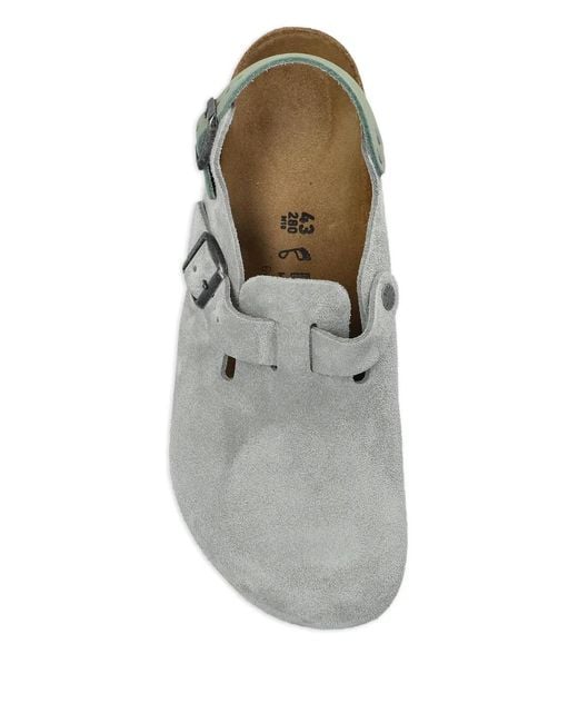 Birkenstock White Tokio Ii Suede Clogs for men