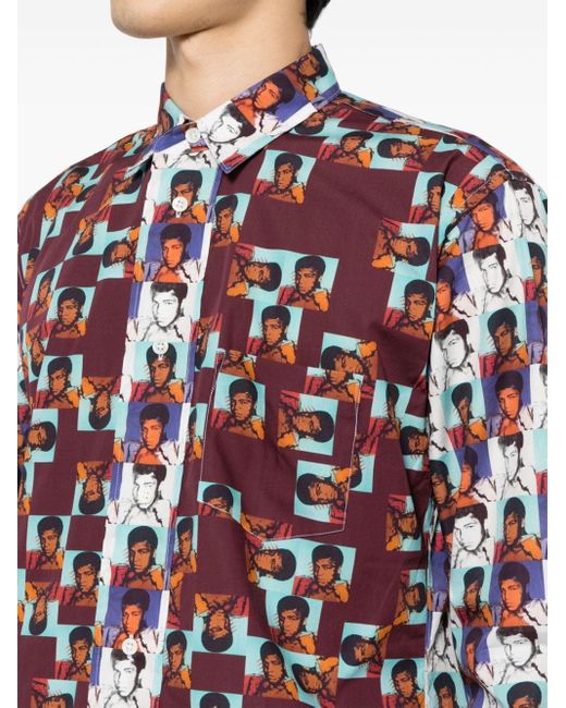 Comme des Garçons Red X Andy Warhol Ali Cotton Shirt for men