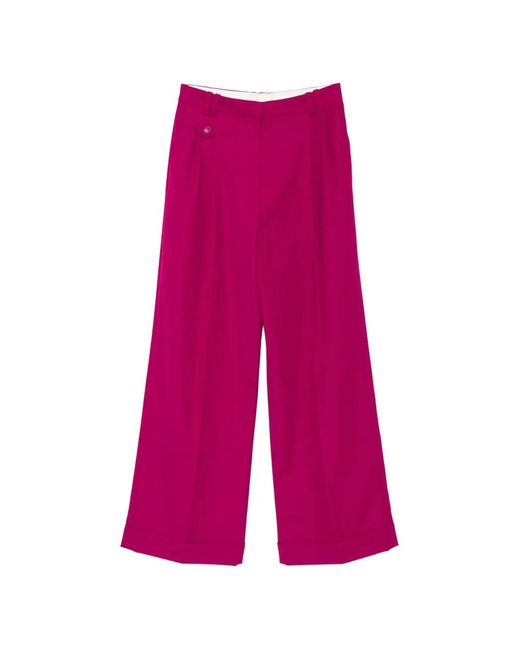 Pantalones Luna Con Cinturón Zimmermann de color Pink