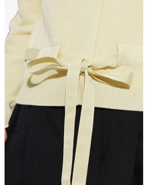 Ferragamo Natural Belted Cashmere Cardigan