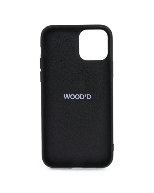 Wood'd Blue Geometric-Pattern Tableau Iphone 11 Pro Case