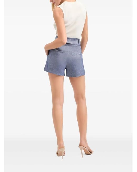 Veronica Beard ハイウエスト ショートパンツ Blue