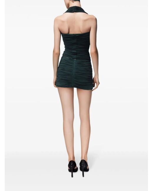 Area Black Heart Ruched Halter Top