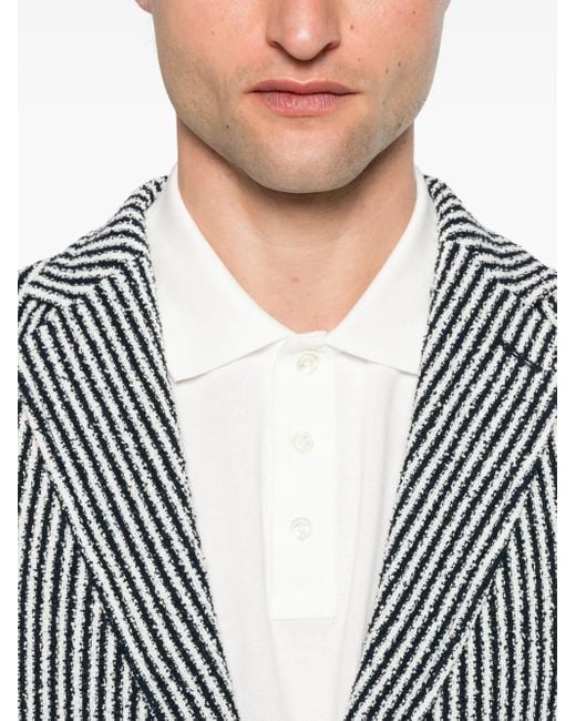 Circolo 1901 Gestreepte Blazer in het Gray voor heren