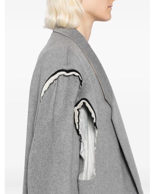Abrigo Double Moohong de color Gray