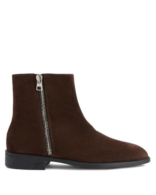 Giuseppe Zanotti Brown Cassian Ankle Boots for men
