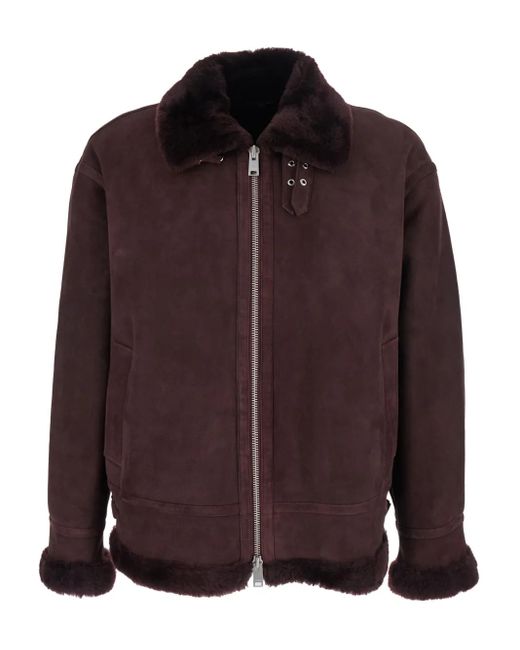 メンズ Arma Sano シアリングライニング ジャケット Brown