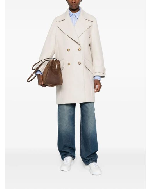 Paul Smith White Button-Up Pocket Coat