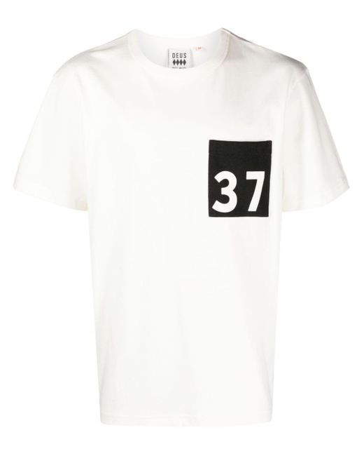 Deus Ex Machina Canggu Address Jersey T-shirt in White for Men | Lyst