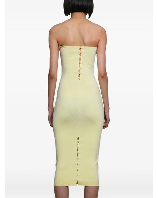 Jacquemus Yellow Sera Midi Dress