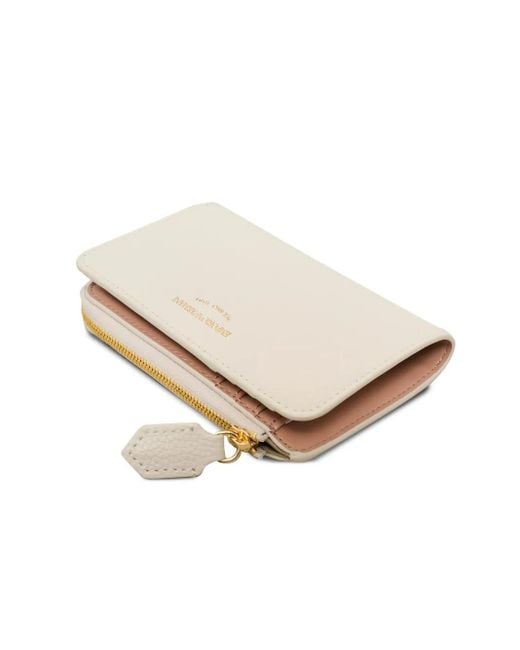 Emporio Armani Natural Zip-Around Leather Wallet