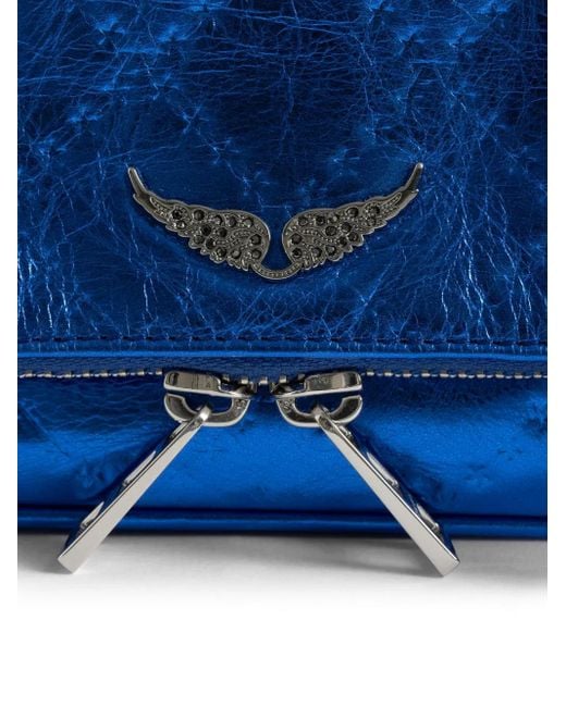 Borsa A Spalla Rock Trapuntata di Zadig & Voltaire in Blue