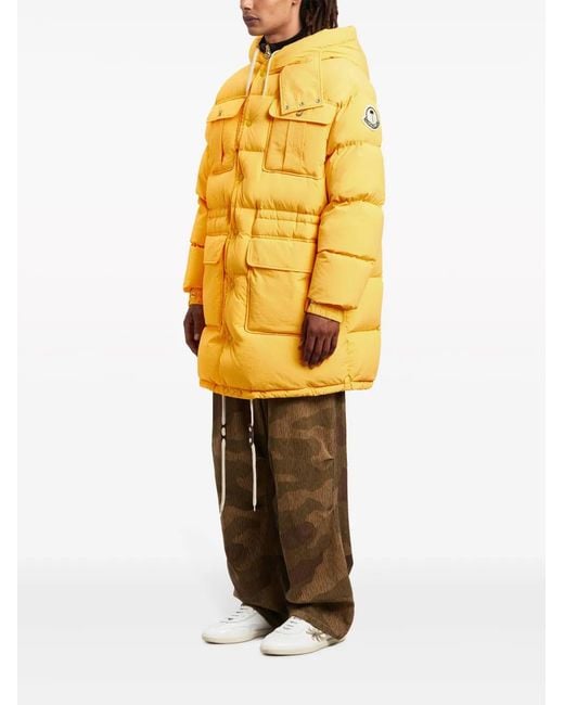Moncler Yellow X Long Parka Coat