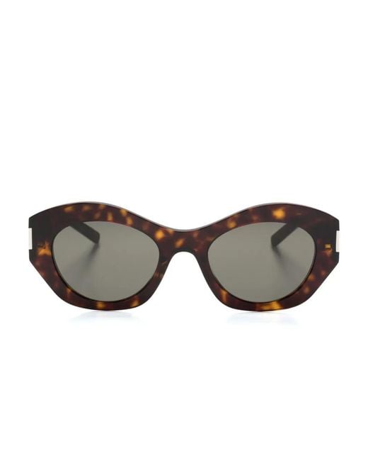 Saint Laurent Gray Sl639 Round-Frame Sunglasses