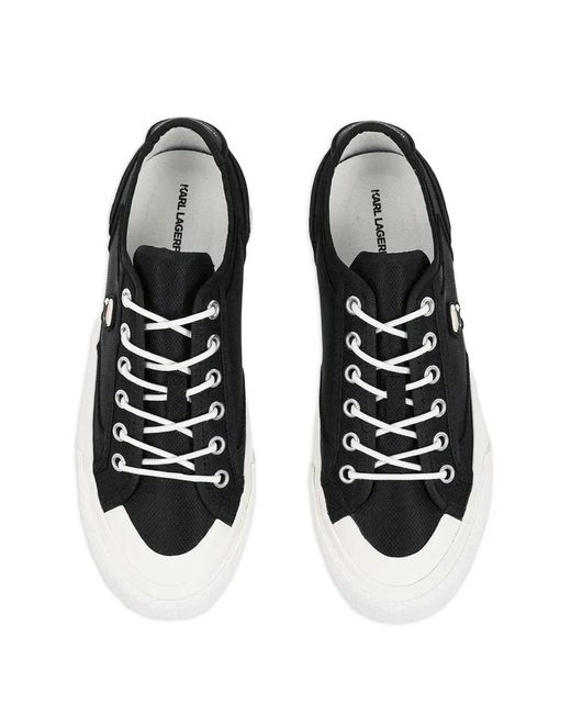 Karl Lagerfeld White Rae Low-Top Sneakers