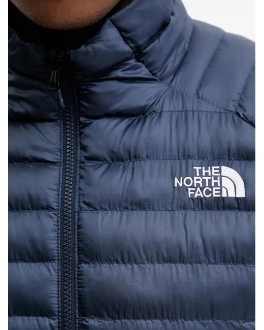 The North Face Blue Logo-Print Quilted Jacket for men