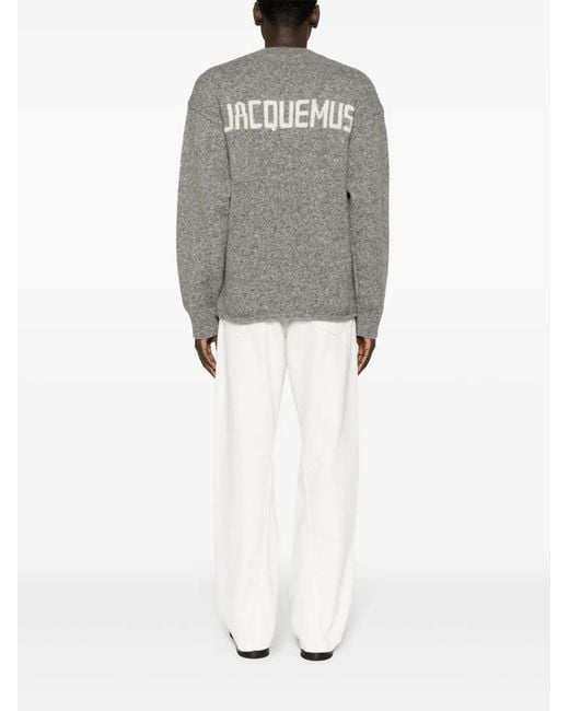 Jacquemus Gray Le Pull Sweater for men