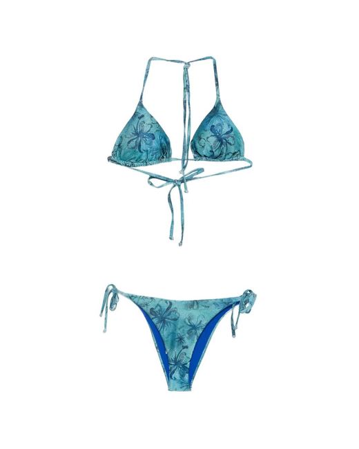 MATINEÉ Blue Floral-Print Bikini