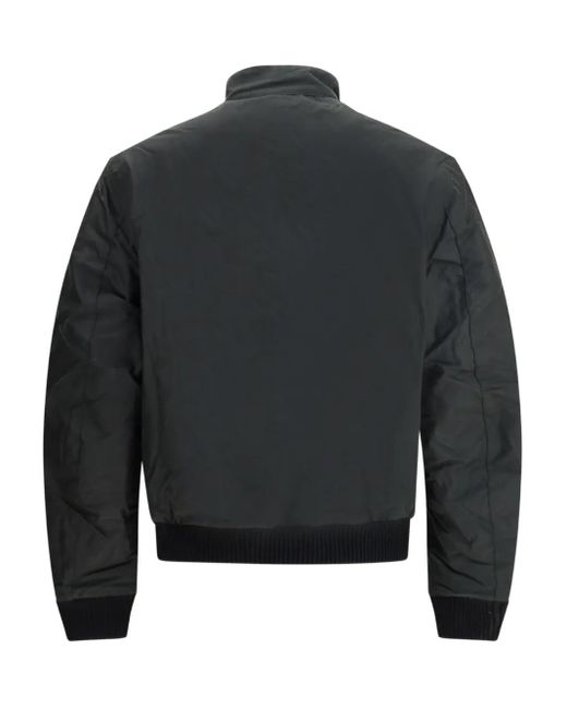 Barbour Black Traction Waxed Button-Fastening Flap-Pocket Jacket for men