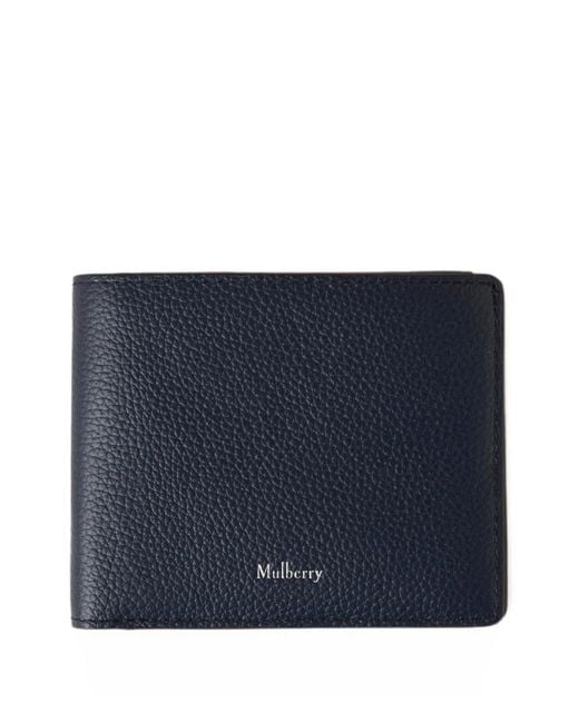 Mulberry Blue Heritage Bifold Wallet for men