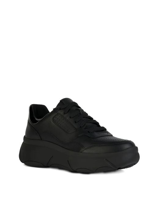 Geox Black Platform Sneakers