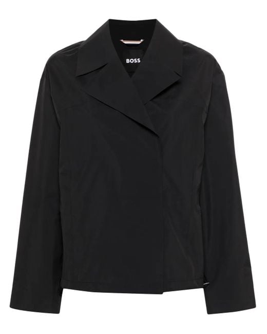 Boss Black Logo-Plaque Waterproof Jacket